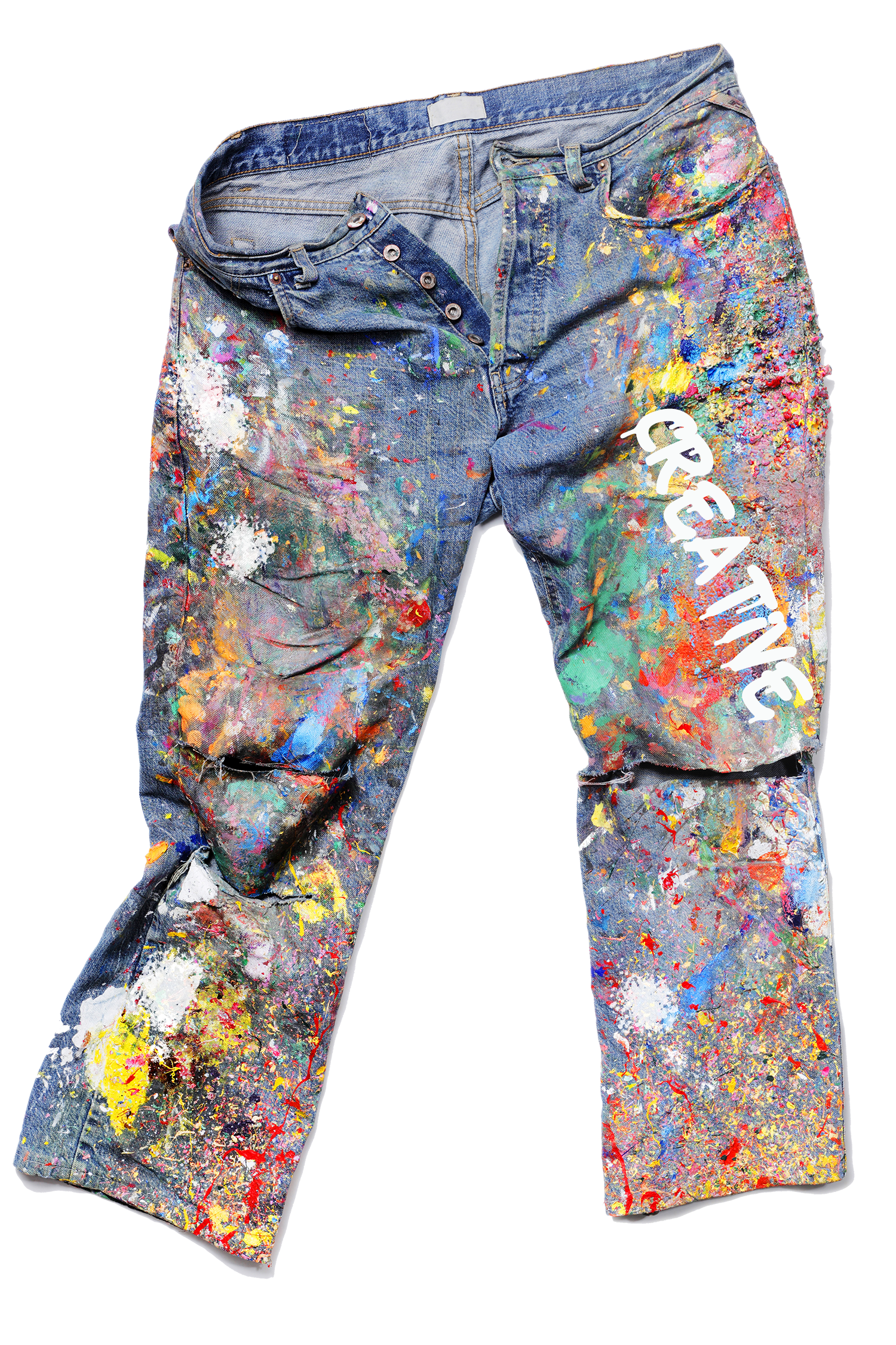Custom Painted Jeans