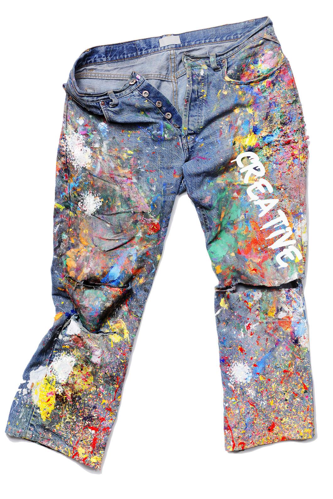 Custom Painted Jeans